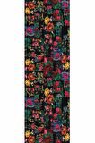 Siyah Patchwork Desenli Premium Masa Örtüsü Runner RNR290
