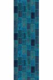 Turkuaz Patchwork Desenli Premium Masa Örtüsü Runner RNR294