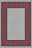 Bordo Çerçeveli Kaymaz Taban Makinede Yıkanabilir Halı RV046