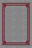 Bordo Çerçeveli Kaymaz Taban Makinede Yıkanabilir Halı RV058