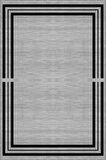 Gri Çerçeveli Kaymaz Tabanlı Makinede Yıkanabilir Halı RV081