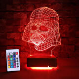 Doğumgünü Hediyesi 3D Star Wars Led Lamba Gece Lambası