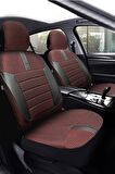 Mitsubishi L-200 Pickup 2011-2015 Aracınıza Uyumlu Koltuk Kılıfı Vira Kırmızı Siyah