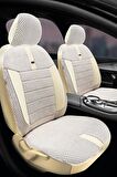 Renault Megane-3 Hatchback  2009-2015 Aracınıza Uyumlu Koltuk Kılıfı Vira Ticari Bej