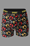 VIEN&KARL 6'lı Premium Kutuda Desenli Erkek Penye Boxer
