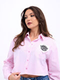 7383 GÖMLEK-PEMBE ÇİZGİLİ