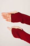 Uzun Kollu Basic Bordo Bluz