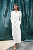 Belen Çiçek Desenli Maxi Boy Elbise 2793