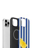 iPhone 15 Pro Valestra Çift Katmanlı MagSafe Kılıf Mavnora