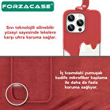Forzacase iPhone 16 ile uyumlu Velvet Serisi İçi Kadife Magsafe Şarj Özellikli Silikon Kılıf