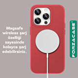 Forzacase iPhone 16 ile uyumlu Velvet Serisi İçi Kadife Magsafe Şarj Özellikli Silikon Kılıf