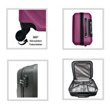 ANHELO Traveller ABS Hostes-Pilot Boy Valiz