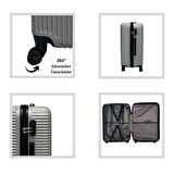 ANHELO Bowtie ABS Büyük Boy Valiz