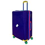 Vayomy Colours PP Line Büyük Boy Mor Valiz 2 Yıl Garantili