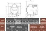 Vibramod VMA 3/1800 Vibrasyon Motoru Trifaze (380V) 3000 Devir 1810,10 Kgf 2 Kw