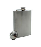 Kişiselleştirilebilir Silver Paslanmaz Çelik 6 Oz Tekli Matara
