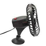 Vantuzlu Oto Vantilatör Fan Çakmaklık Giriş 12v 5 inç