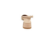Ventes 8671036Z Arkası Açık Yuvarlak Burun 4 cm Kalın Topuklu Hasır Ayakkabı