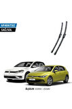 VOLKSWAGEN GOLF 7 2013-2020 2'li Ön Cam Sileceği Sağ Sol Silecek Takımı Muz Silecek