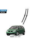 VOLKSWAGEN POLO 2003-2005 2'li Ön Cam Sileceği Sağ Sol Silecek Takımı Muz Silecek