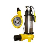 V50 150F 1.5 HP 380v Bıçaklı Flatörlü Pis Su Foseptik Dalgıç Pompa ( Açık Fanlı )