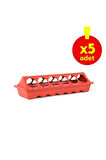 Ruby 12 Gözlü Civciv Yemlik 30 Cm / 5 Adet