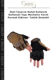 Özel Tasarım Rahat Kullanım Kullanışlı Yapı Mechanix Yarım Parmak Eldiven- Taktik Destekli
