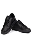 Unisex Siyah Bağcıklı Rahat Günlük Sneaker Spor Ayakkabı