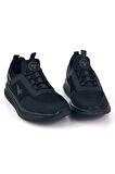 Erkek Siyah Bağcıksız Esnek Çok Hafif Günlük Sneaker Spor Ayakkabı