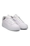 Unisex Beyaz Bağcıklı Rahat Günlük Sneaker Spor Ayakkabı