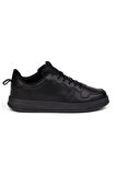 Unisex Siyah Bağcıklı Rahat Günlük Sneaker Spor Ayakkabı