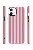 iPhone 12 Vorian Çift Katmanlı Kılıf Poolside Candy Stripe