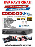 4 Kameralı Set - 500 GB HDD, 9 LED Gece Görüşlü Full HD Güvenlik Kamerası Sistemi