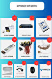 4 Kameralı Set - 500 GB HDD, 9 LED Gece Görüşlü Full HD Güvenlik Kamerası Sistemi