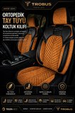 Audi A5 2010+ Uyumlu Vertör Serisi Ortopedik Tay Tüyü Taba Siyah Koltuk Kılıfı
