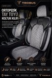 Kia Stonic 2017+ Uyumlu Vertör Serisi Ortopedik Tay Tüyü Gri Siyah Koltuk Kılıfı