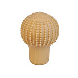 Silikon Vites Topuzu Kılıfı Masajlı Yuvarlak Bej