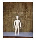Vitrin Mankeni Mini Çocuk Boy Mankeni Plastik Beyaz Suratsız Unisex (Vitrin RAF)