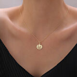 925 Ayar Gümüş Yeni Yıl Bal Kabağı Kolye