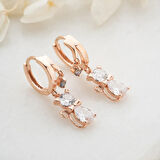 Vaoov 925 Ayar Gümüş Taşlı Papyonlu Kedi Küpe