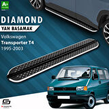 S-Dizayn VW Transporter T4 Uzun Şase Diamond Krom Yan Basamak 253 Cm 1995-2003 A+ Kalite