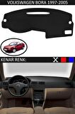 Volkswagen Caddy 2004+ İçin Uygun Torpido Koruma Halısı Siyah Kenar Renk Siyah