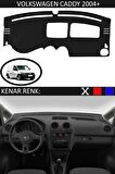 Volkswagen Golf 4 1997-2003 İçin Uygun Torpido Koruma Halısı Siyah Kenar Renk Mavi