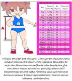 Kız Çocuk Kırmızı Şeffaf Üst Ön Fiyonk Detaylı Kemerli Kabarık