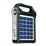 Güneş Enerjili Solar Taşınabilir Powerbank Jeneratör USB Şarj Acil Durum İçin Kamp Feneri