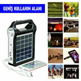 Güneş Enerjili Solar Taşınabilir Powerbank Jeneratör USB Şarj Acil Durum İçin Kamp Feneri