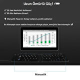 Katlanabilir Kablosuz Bluetooth Klavye Hafif Ergonomik 30 Gün Pil Ömrü Telefon Tablet Pc Uyumlu