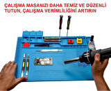 Isıya Dayanıklı Manyetik Tamir Bakım Silikon Matı 45x30cm Lehim Telefon Bilgisayar Onarım Pedi