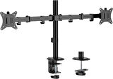 Ayarlanabilir Masaüstü Çift Kol Monitör Tutacağı Stand 32'' Ekran Desteği Ergonomik VESA Uyumlu