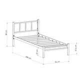 Ventus Tek Kişilik Metal Karyola 90x200